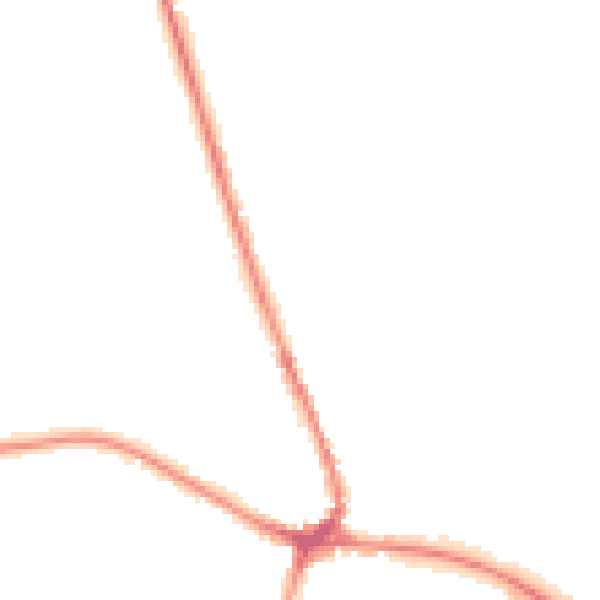 Night-time road noise heatmap for TN18 4BU