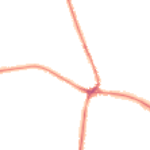 Night-time road noise heatmap for TN18 4BW