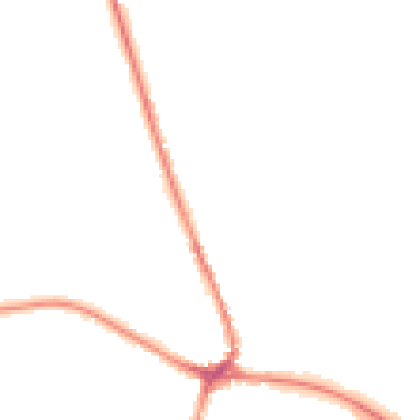 Night-time road noise heatmap for TN18 4DA