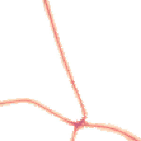Night-time road noise heatmap for TN18 4DH
