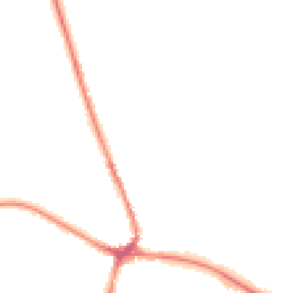 Night-time road noise heatmap for TN18 4DN