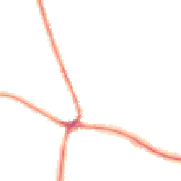 Night-time road noise heatmap for TN18 4DP