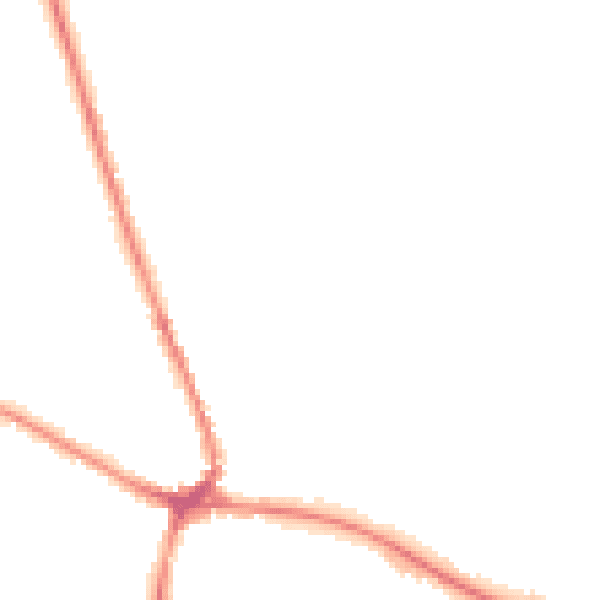 Night-time road noise heatmap for TN18 4EB