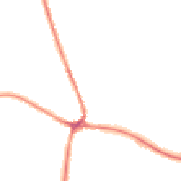 Night-time road noise heatmap for TN18 4EE