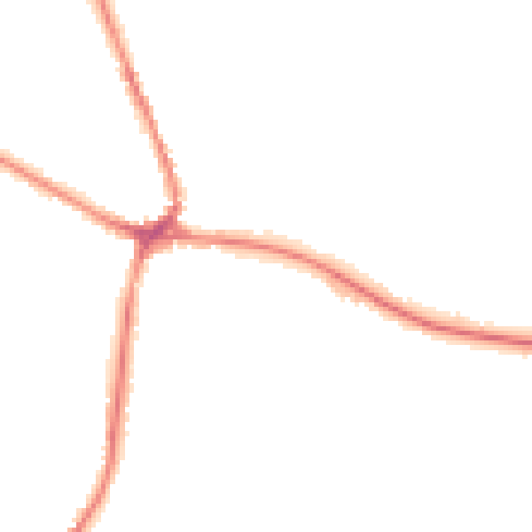 Night-time road noise heatmap for TN18 4HD