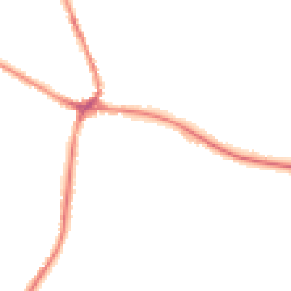 Night-time road noise heatmap for TN18 4HR