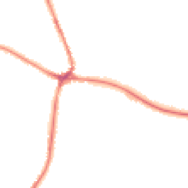 Night-time road noise heatmap for TN18 4HY