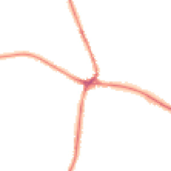 Night-time road noise heatmap for TN18 4JX