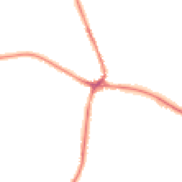 Night-time road noise heatmap for TN18 4LA