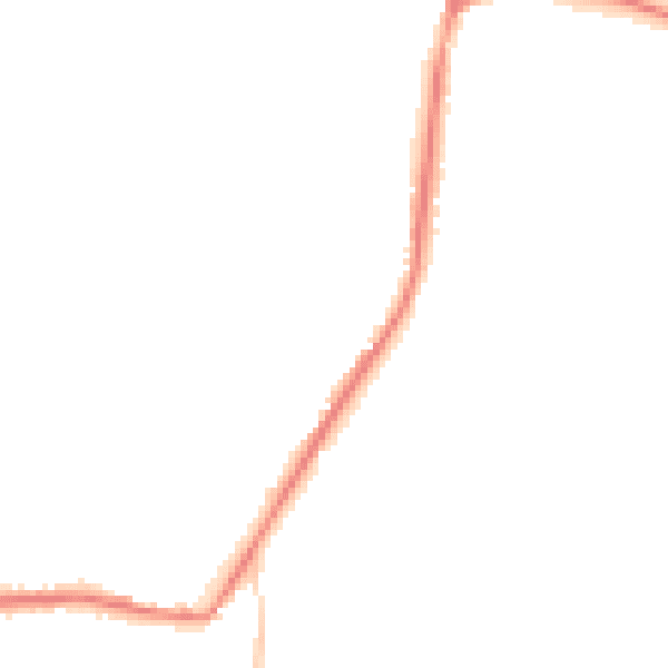 Night-time road noise heatmap for TN18 4LZ