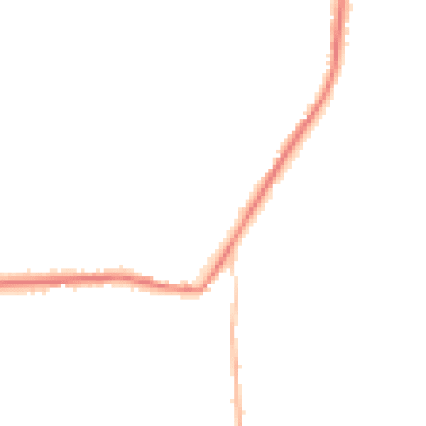 Night-time road noise heatmap for TN18 4NX