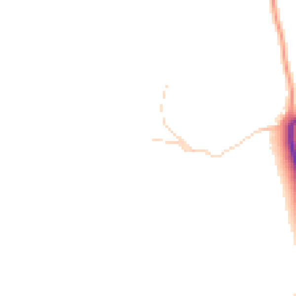 Daytime road noise heatmap for TN18 4XG