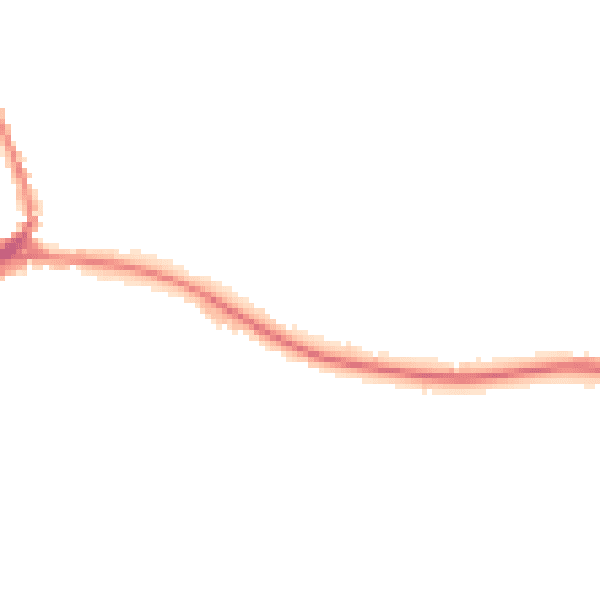 Night-time road noise heatmap for TN18 5AF