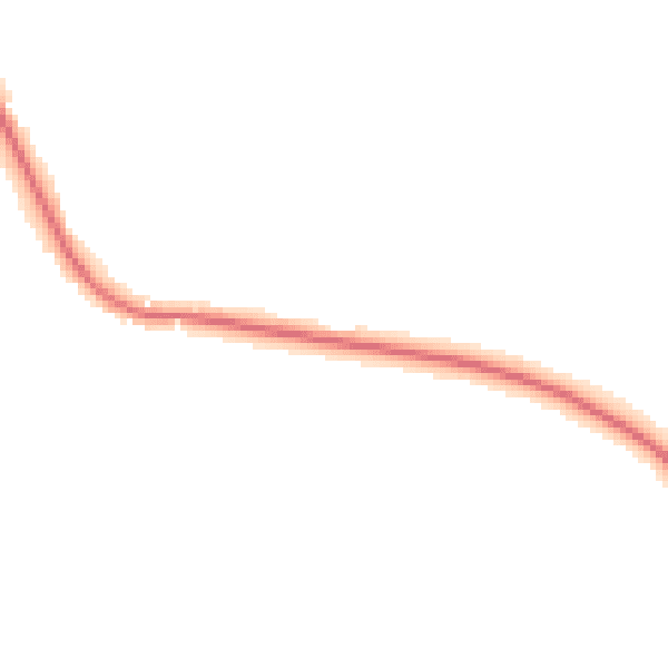 Night-time road noise heatmap for TN18 5DR
