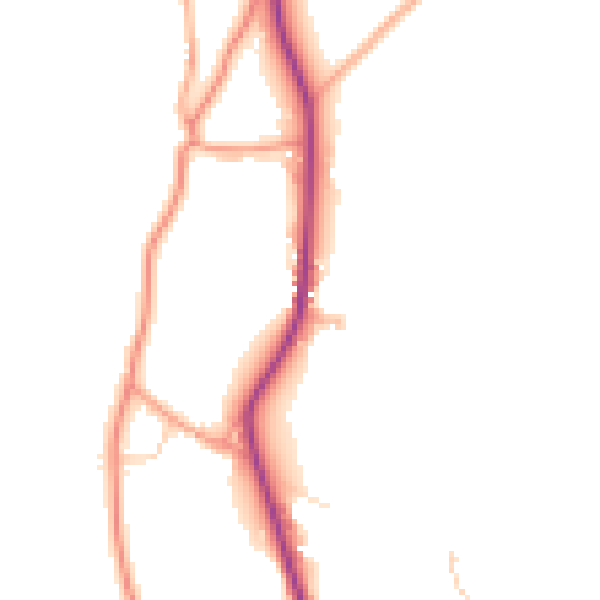 Daytime road noise heatmap for TN18 5EN