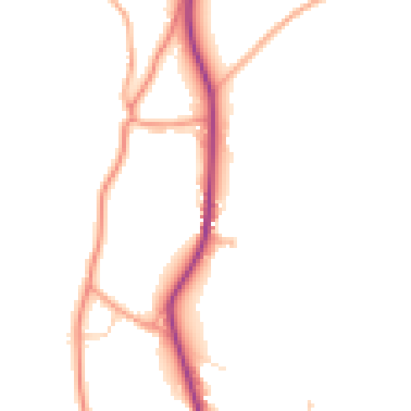 Daytime road noise heatmap for TN18 5EP