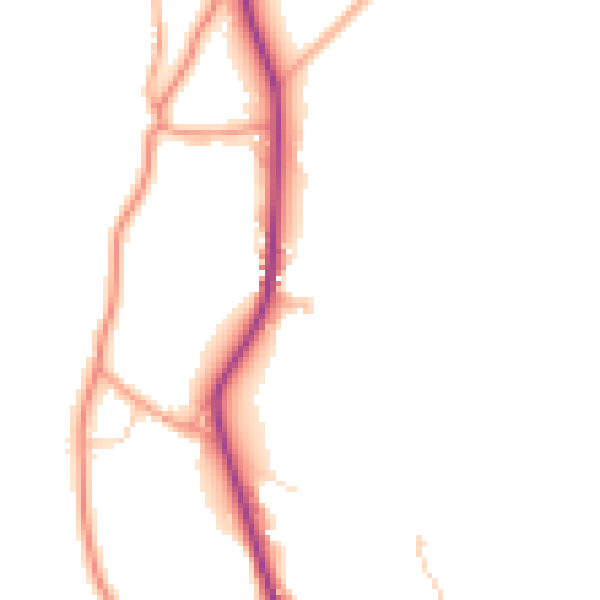 Daytime road noise heatmap for TN18 5EQ