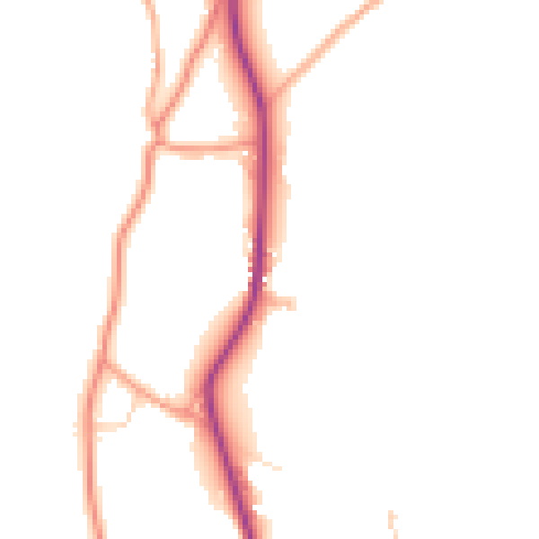 Daytime road noise heatmap for TN18 5ES