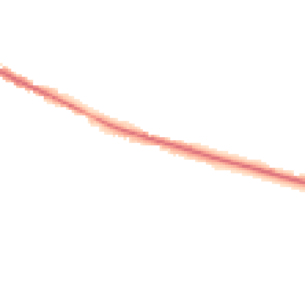 Night-time road noise heatmap for TN18 5JG