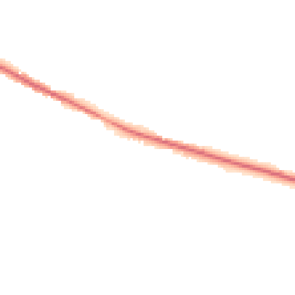 Night-time road noise heatmap for TN18 5JN