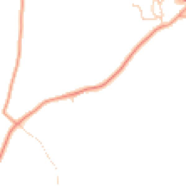 Daytime road noise heatmap for TN18 5LF