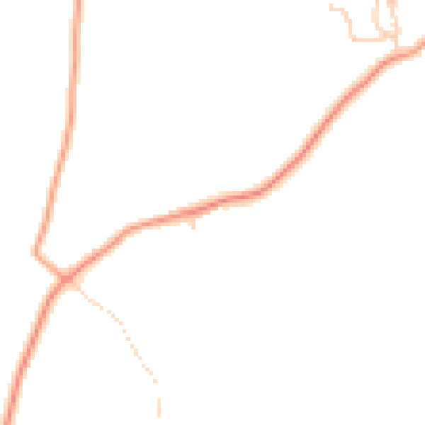 Daytime road noise heatmap for TN18 5LG
