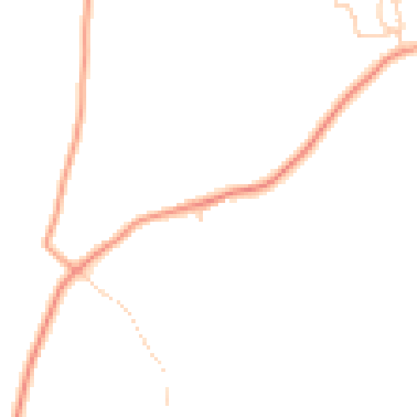 Daytime road noise heatmap for TN18 5LH