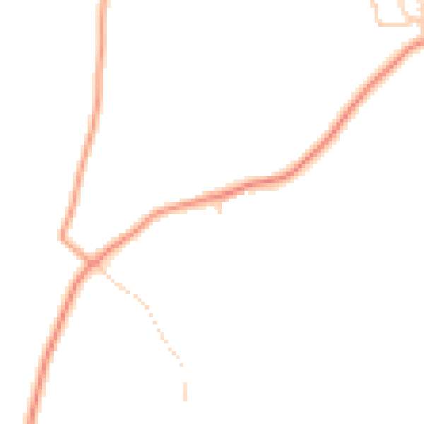 Daytime road noise heatmap for TN18 5LJ