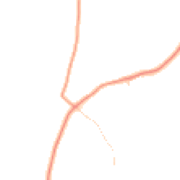 Daytime road noise heatmap for TN18 5LS