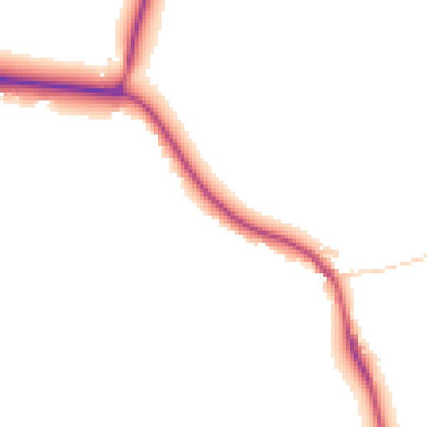 Daytime road noise heatmap for TN18 5PL