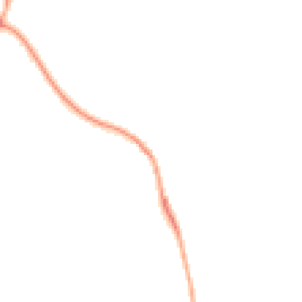 Night-time road noise heatmap for TN18 5PN