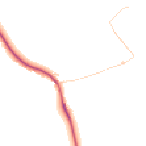 Daytime road noise heatmap for TN18 5QA