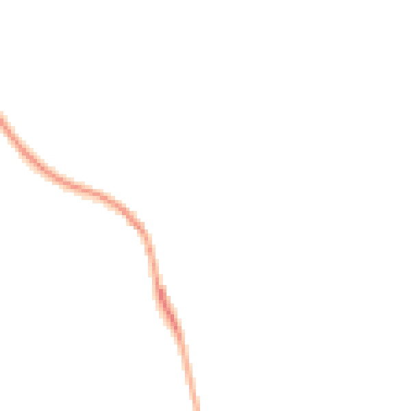 Night-time road noise heatmap for TN18 5QB