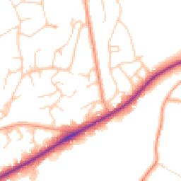 Daytime road noise heatmap for TN2 3AF