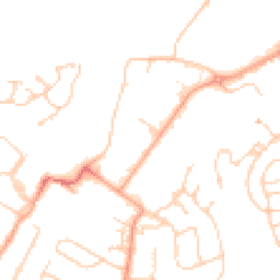 Daytime road noise heatmap for TN2 3BF