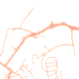 Daytime road noise heatmap for TN2 3DG