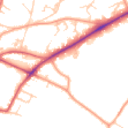 Daytime road noise heatmap for TN2 3DL