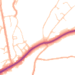 Daytime road noise heatmap for TN2 3DX