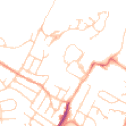 Daytime road noise heatmap for TN2 3EF