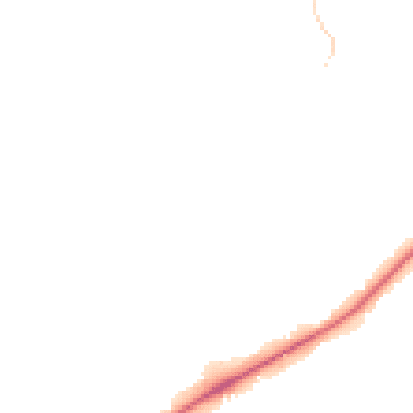 Night-time road noise heatmap for TN2 3PA