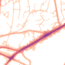 Daytime road noise heatmap for TN2 3PW