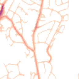 Daytime road noise heatmap for TN2 3TY