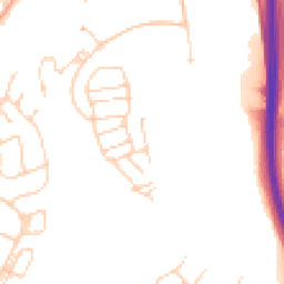 Daytime road noise heatmap for TN2 3XY