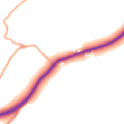 Daytime road noise heatmap for TN2 4AE