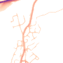 Daytime road noise heatmap for TN2 4DH