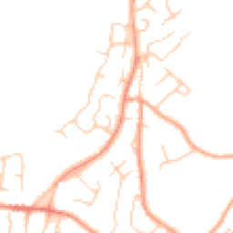 Daytime road noise heatmap for TN2 4DX