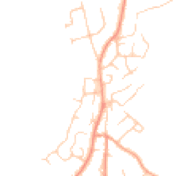 Daytime road noise heatmap for TN2 4EP