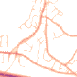 Daytime road noise heatmap for TN2 4HJ