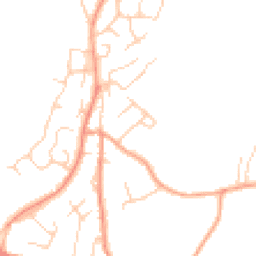 Daytime road noise heatmap for TN2 4HX