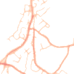 Daytime road noise heatmap for TN2 4LU